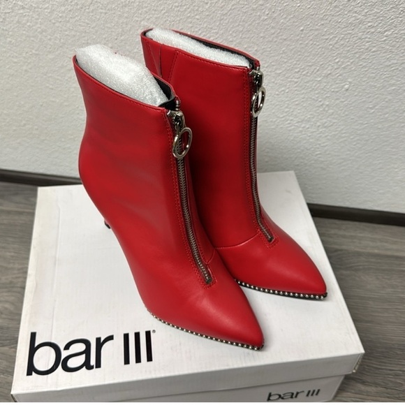 Bar III briget womens embellished pointed toe ankle boots - Picture 5 of 6